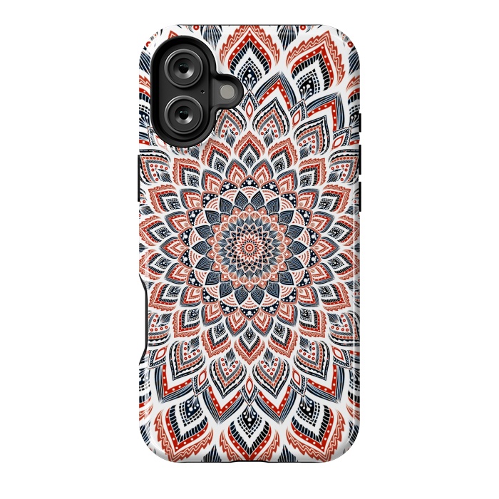 iPhone 16 Plus StrongFit Blue red mandala by Jms