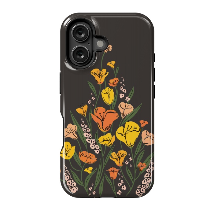 iPhone 16 StrongFit Wild Poppies by Melissa Lee