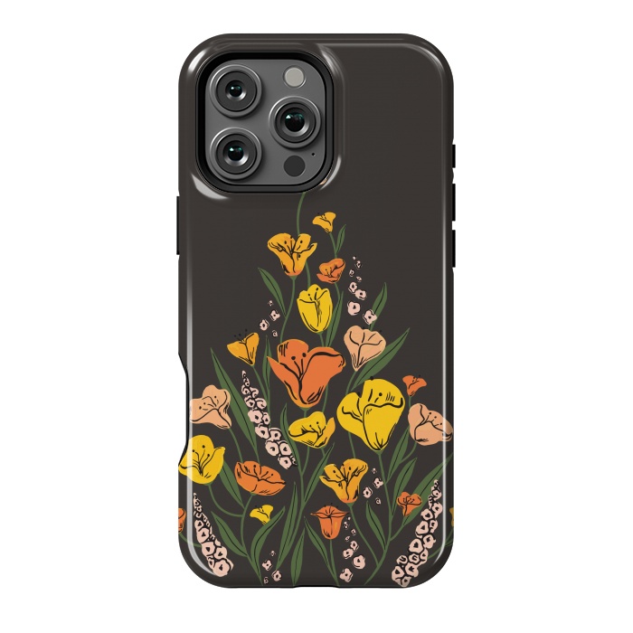 iPhone 16 Pro Max StrongFit Wild Poppies by Melissa Lee