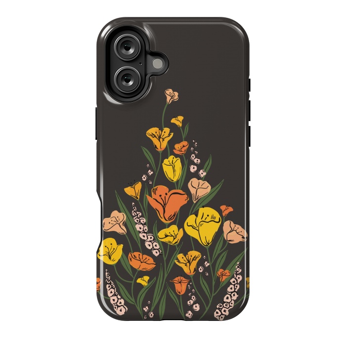 iPhone 16 Plus StrongFit Wild Poppies by Melissa Lee