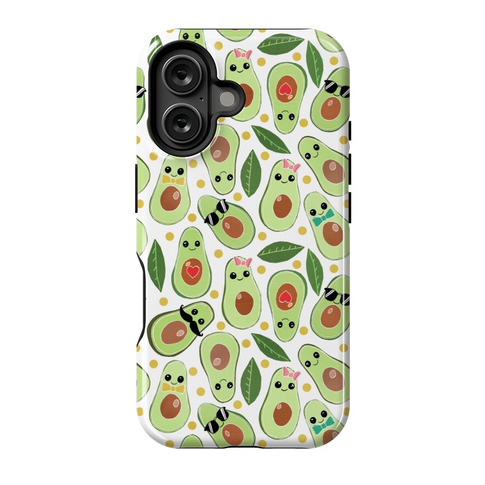 iPhone 16 StrongFit Stylish Avocados by Tangerine-Tane