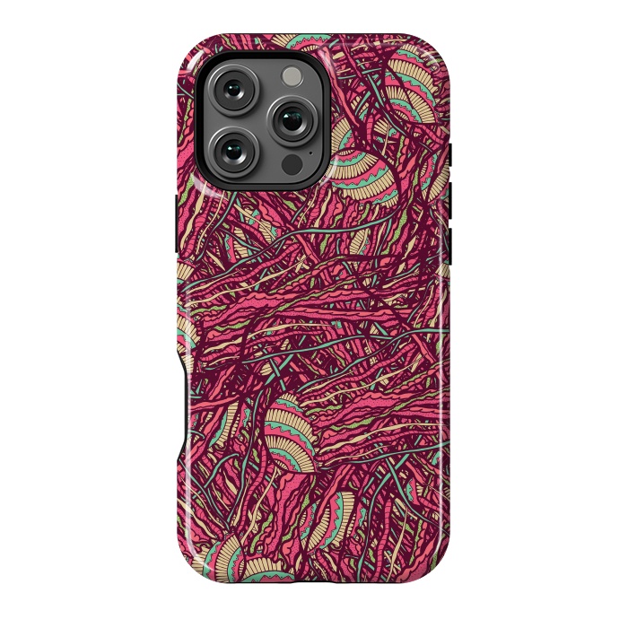 iPhone 16 Pro Max StrongFit Jellyfish jungle by Steve Wade (Swade)