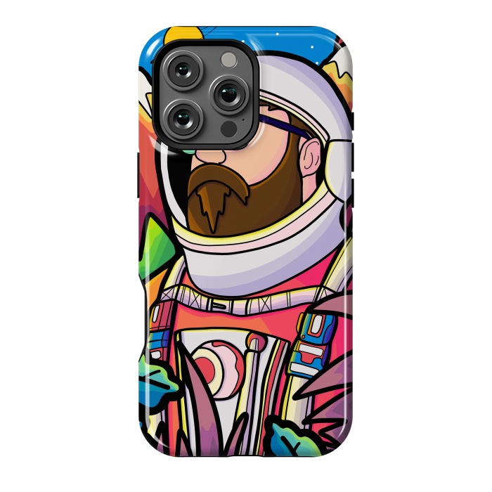 iPhone 16 Pro Max StrongFit The astronaut explorer by Steve Wade (Swade)