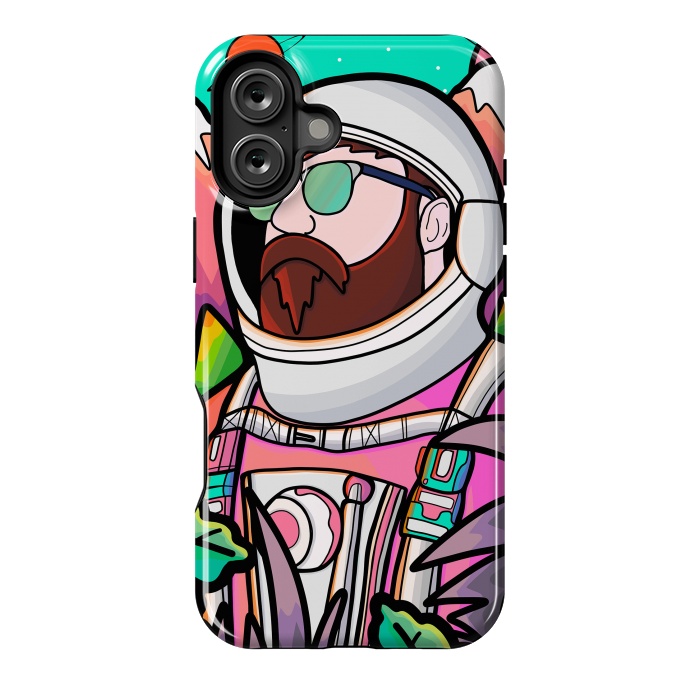 iPhone 16 Plus StrongFit Pastel astronaut by Steve Wade (Swade)