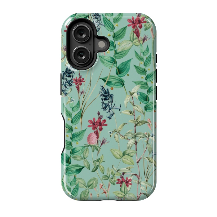 iPhone 16 StrongFit Aqua Flora by Zala Farah