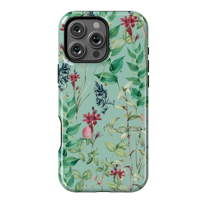 iPhone 16 Pro Max StrongFit Aqua Flora by Zala Farah