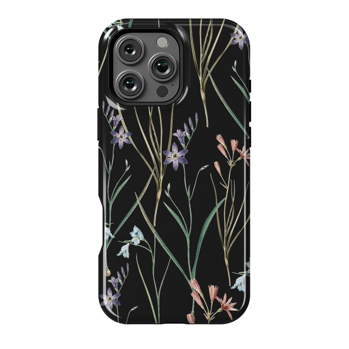 iPhone 16 Pro Max StrongFit Dainty Floral Darkness by Zala Farah