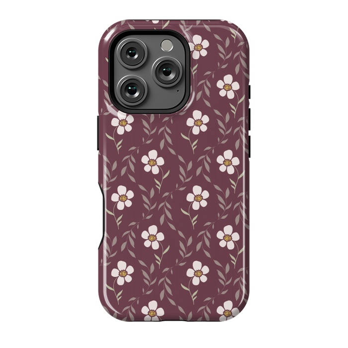 iPhone 16 Pro StrongFit Effloresce - Purple by Melissa Lee