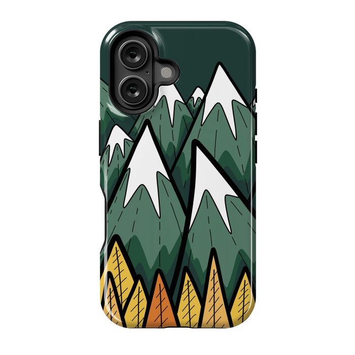 iPhone 16 StrongFit The green autumn peaks by Steve Wade (Swade)