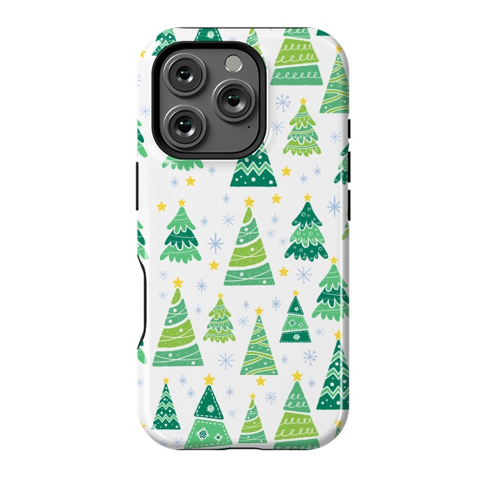 iPhone 16 Pro StrongFit CHRISTMAS TREE PATTERN by MALLIKA