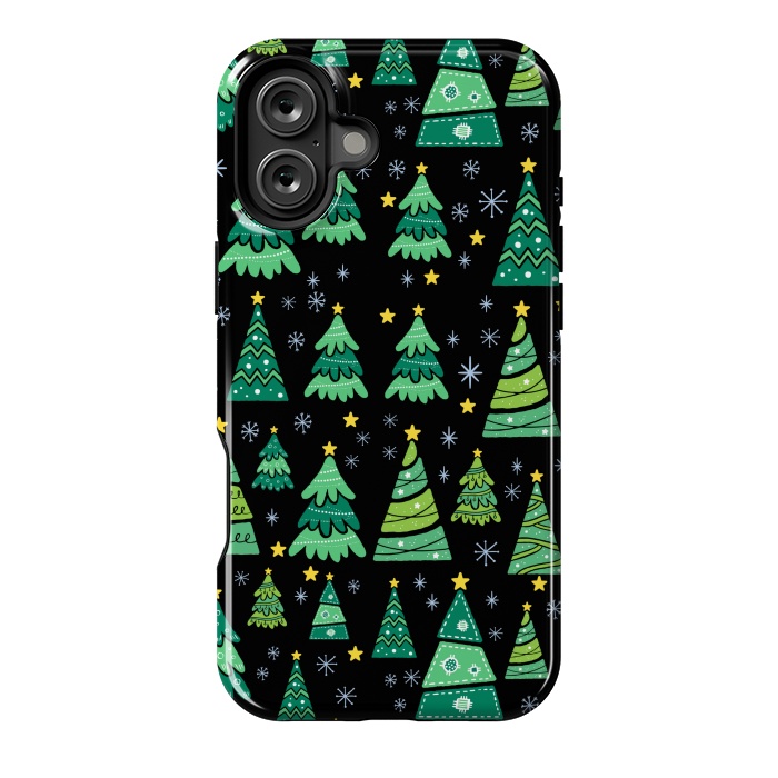 iPhone 16 Plus StrongFit CHRISTMAS TREE PATTERN by MALLIKA