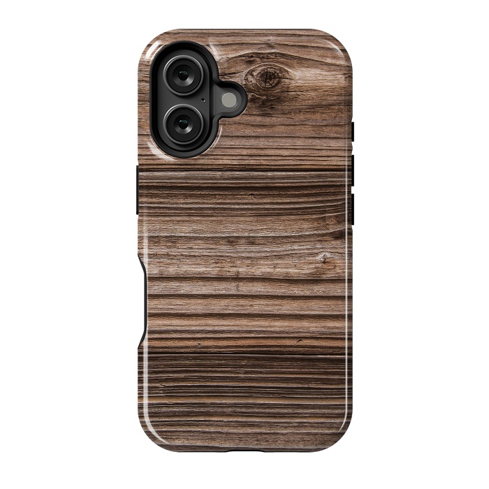 iPhone 16 StrongFit wood by haroulita