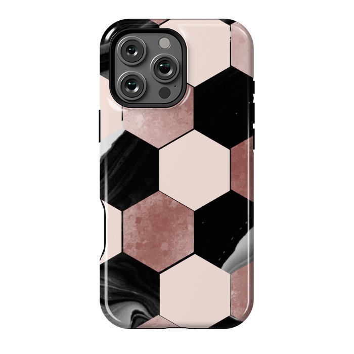 iPhone 16 Pro Max StrongFit geometrical marble by haroulita