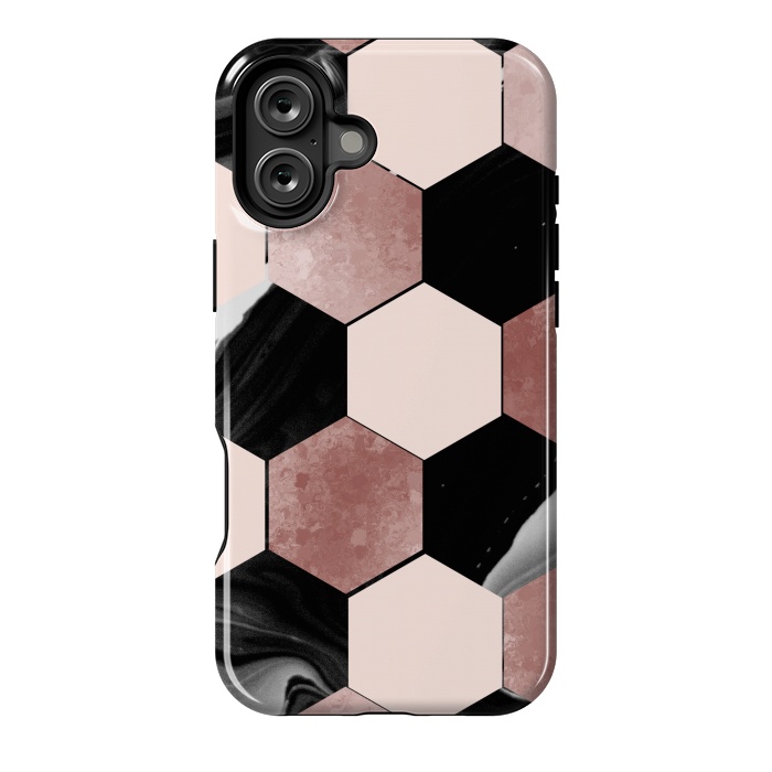 iPhone 16 Plus StrongFit geometrical marble by haroulita