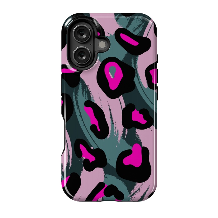 iPhone 16 StrongFit camo animal print by haroulita