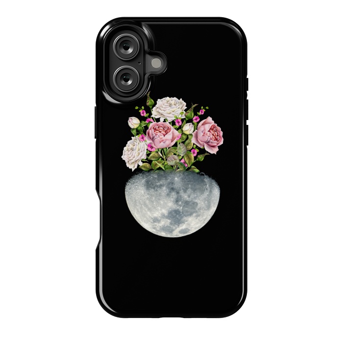 iPhone 16 Plus StrongFit Moon Flower Pot by Creativeaxle