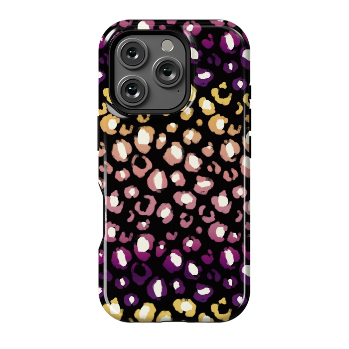 iPhone 16 Pro StrongFit Gradient graphic leopard print by Oana 