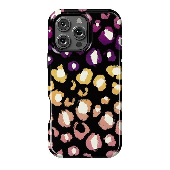 iPhone 16 Pro Max StrongFit Gradient graphic leopard print by Oana 