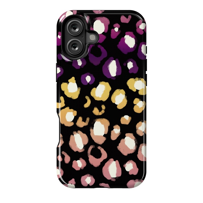 iPhone 16 Plus StrongFit Gradient graphic leopard print by Oana 