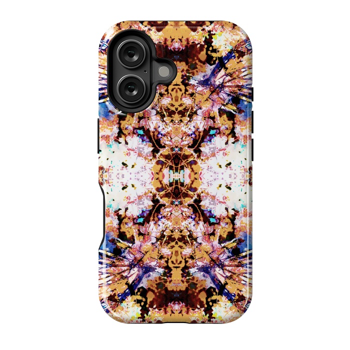 iPhone 16 StrongFit Painted butterfly wings and flower petals by Oana 