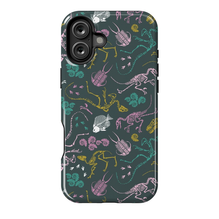 iPhone 16 Plus StrongFit Dinosaurs by Tishya Oedit