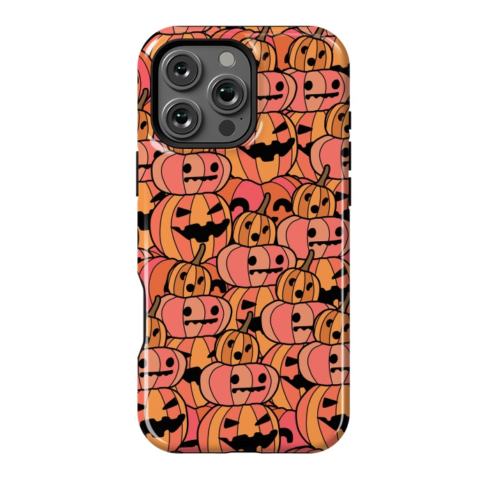 iPhone 16 Pro Max StrongFit jack o lanterns by Steve Wade (Swade)