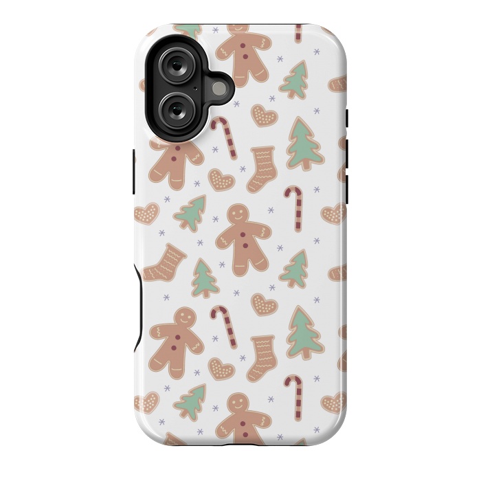 iPhone 16 Plus StrongFit ginger bread pattern by MALLIKA