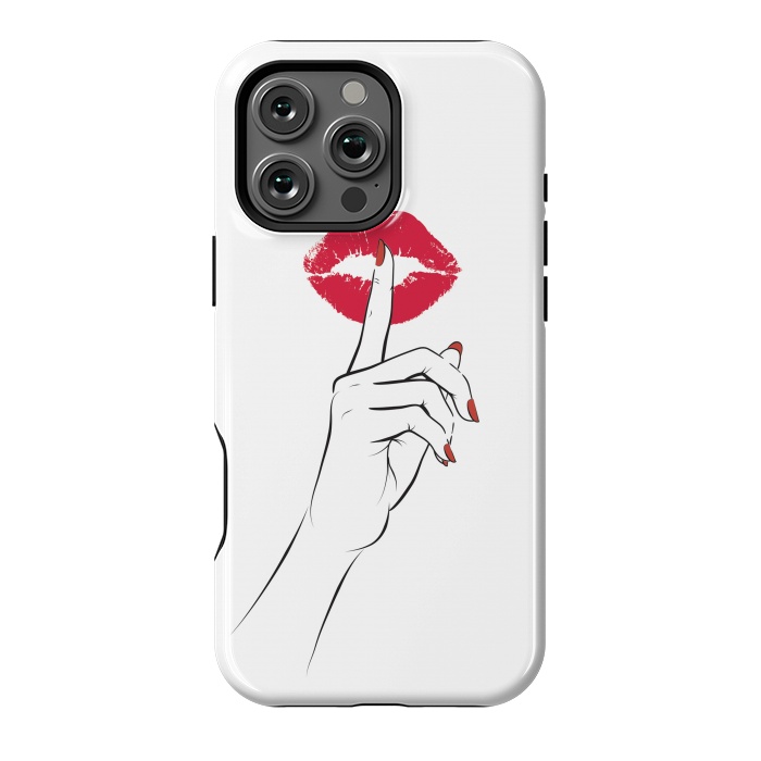 iPhone 16 Pro Max StrongFit Red Lips Secret by Martina