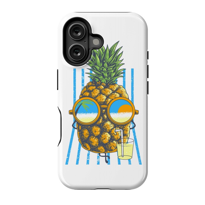 iPhone 16 StrongFit Pineapple Sunbathe by Afif Quilimo