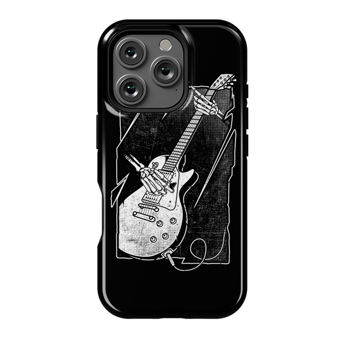 iPhone 16 Pro StrongFit Skull Guitarist by Afif Quilimo