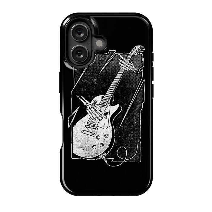 iPhone 16 StrongFit Skull Guitarist by Afif Quilimo