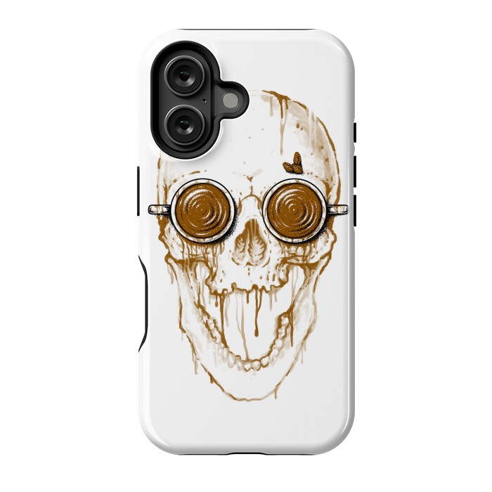 iPhone 16 StrongFit Skull Coffee by Afif Quilimo