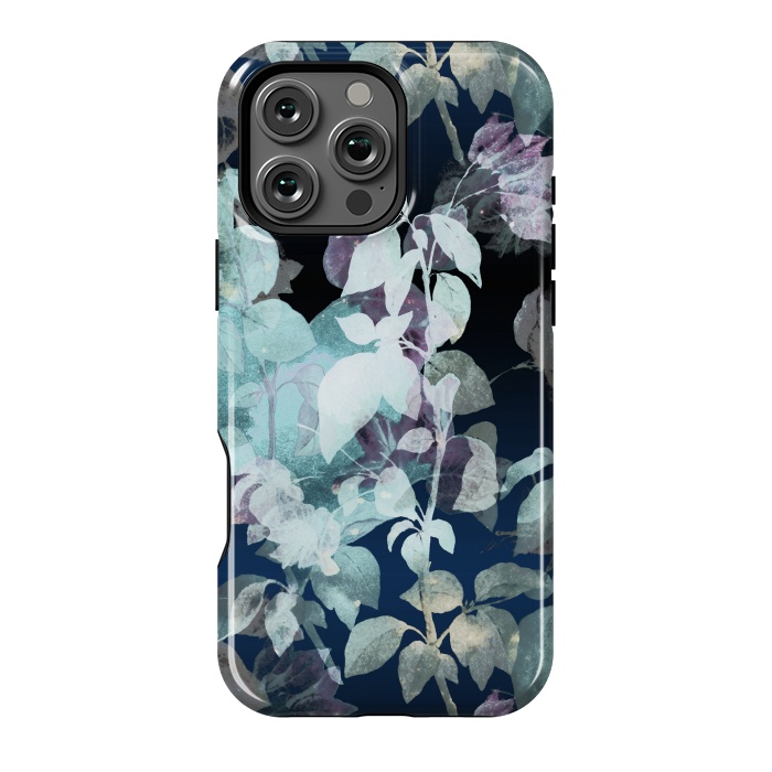 iPhone 16 Pro Max StrongFit Watercolor night garden pattern by Oana 