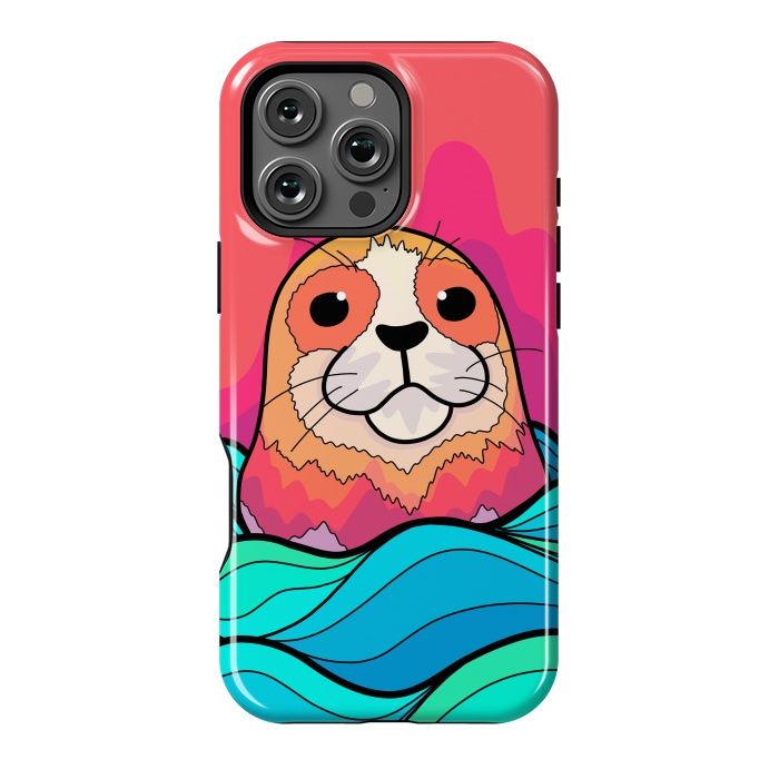 iPhone 16 Pro Max StrongFit The happy seal by Steve Wade (Swade)