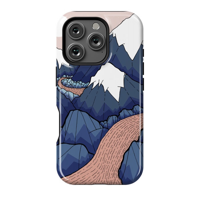 iPhone 16 Pro StrongFit The twisting river in the mountains by Steve Wade (Swade)