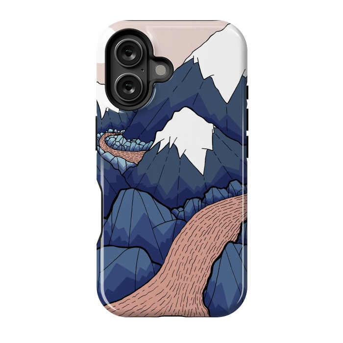 iPhone 16 StrongFit The twisting river in the mountains by Steve Wade (Swade)