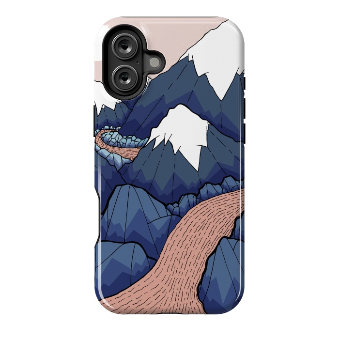 iPhone 16 Plus StrongFit The twisting river in the mountains by Steve Wade (Swade)