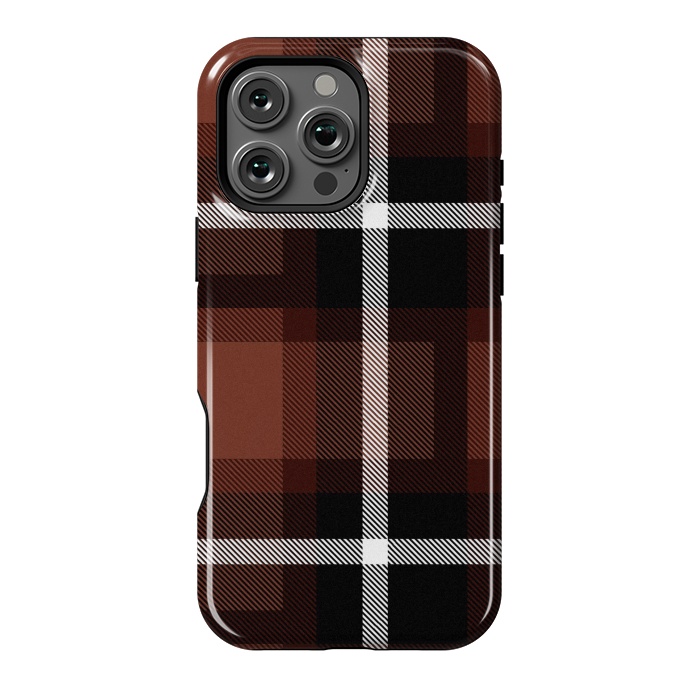 iPhone 16 Pro Max StrongFit Autumn Foliage Plaid by TMSarts