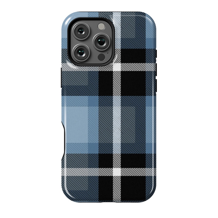 iPhone 16 Pro Max StrongFit Mist Scottish Plaid by TMSarts