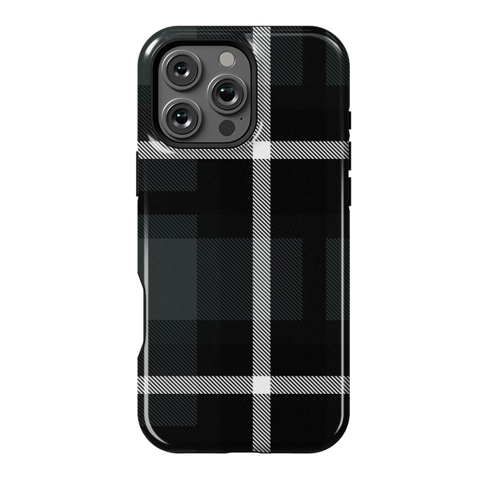 iPhone 16 Pro Max StrongFit Shadow Scottish Plaid by TMSarts