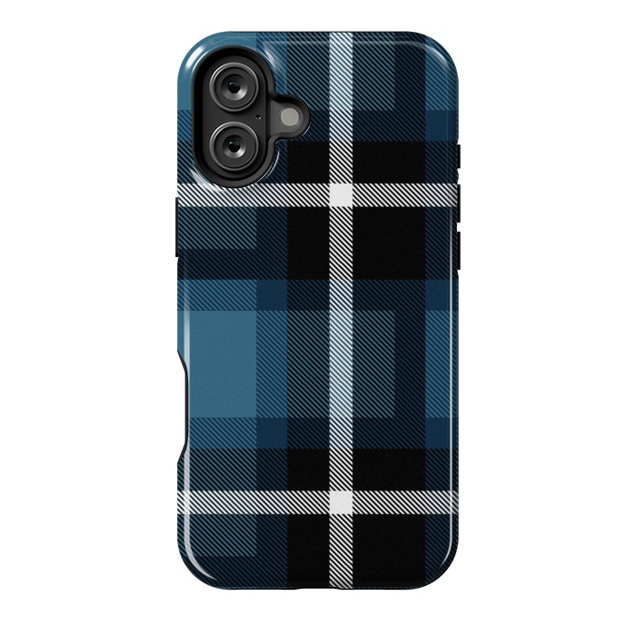 iPhone 16 Plus StrongFit Stone Scottish Plaid by TMSarts