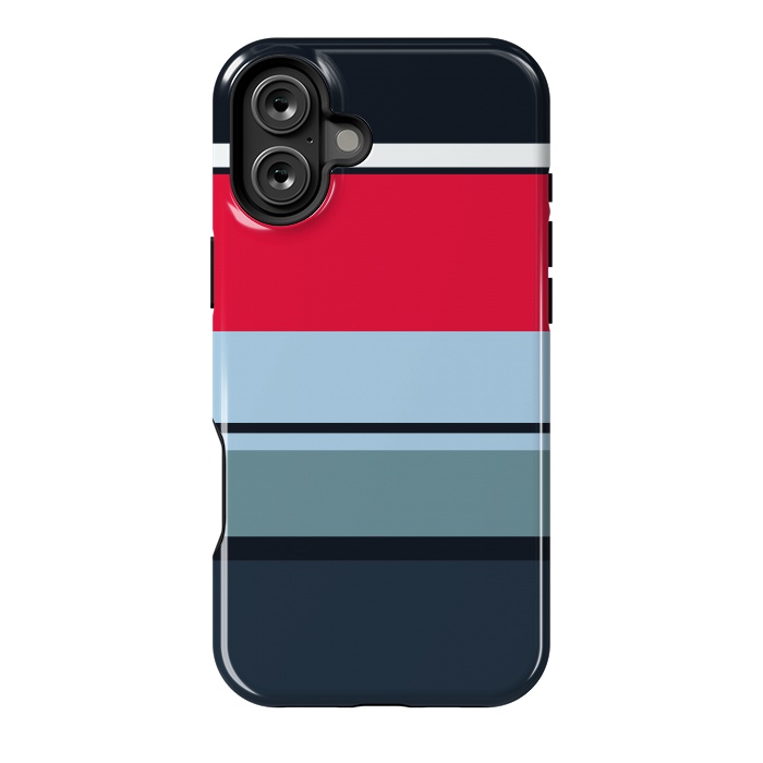 iPhone 16 Plus StrongFit Casual Reflective Striped by TMSarts