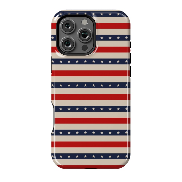 iPhone 16 Pro Max StrongFit Patriotic Pattern by TMSarts