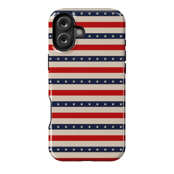 iPhone 16 Plus StrongFit Patriotic Pattern by TMSarts