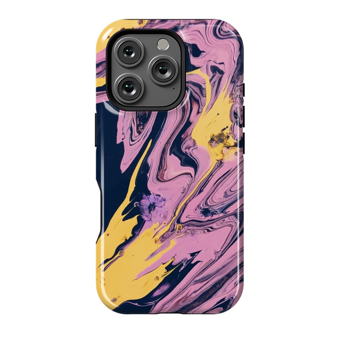 iPhone 16 Pro StrongFit Pink, Black and Yellow  by Winston