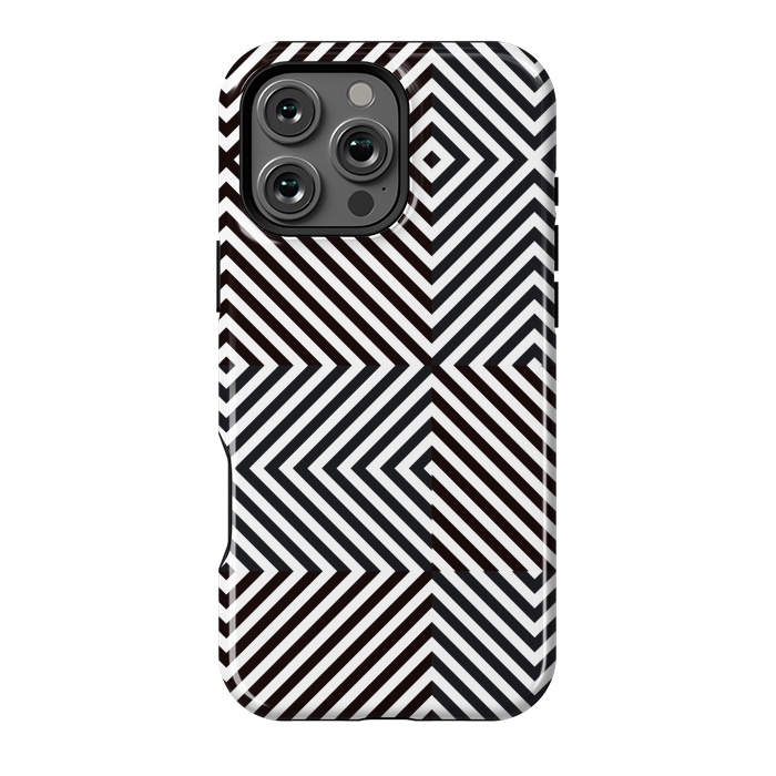 iPhone 16 Pro Max StrongFit Crossing Diagonal Stripes by TMSarts