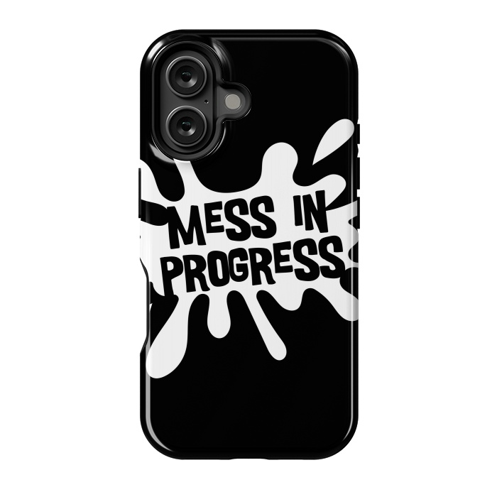 iPhone 16 StrongFit Mess in Progress II by Majoih