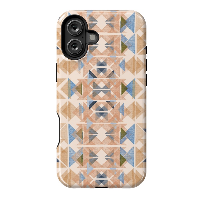 iPhone 16 Plus StrongFit Boho Nomadic Rustic Gold by Ninola Design