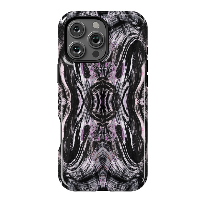 iPhone 16 Pro Max StrongFit Tribal brushstrokes marble by Oana 