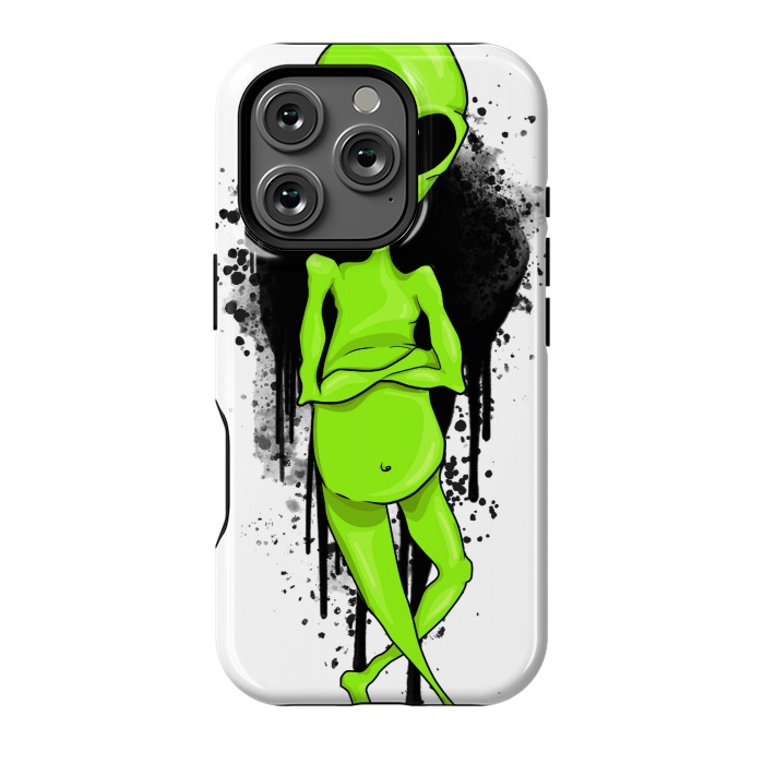 iPhone 16 Pro StrongFit Alien Graffiti by Area51 Designs